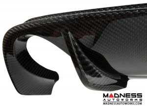 FIAT 500 Rear Diffuser - Carbon Fiber - Dual Exit - Lusso 